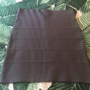 POOF COUTURE GRAY BANDAGE SKIRT SZ M